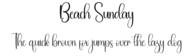 Beach Sunday by Andi Moz — Script Handwritten Font — thumbnail 1