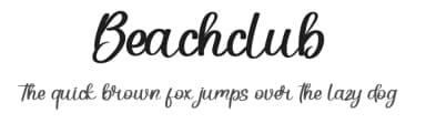 Beachclub by Etik Fatimah — Script Handwritten Font — thumbnail 1