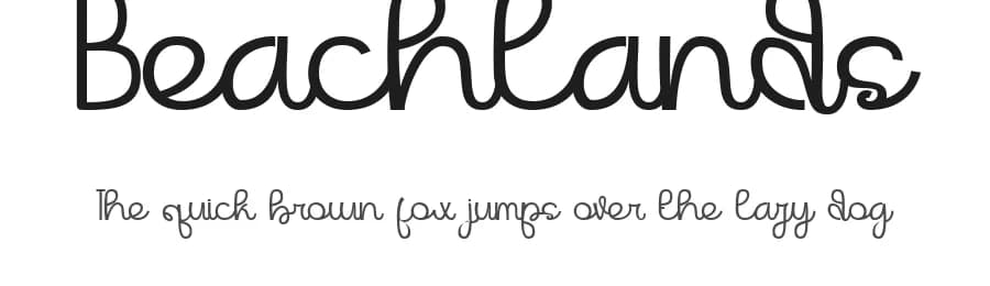 Beachlands by Ibram Syah — Script Handwritten Font