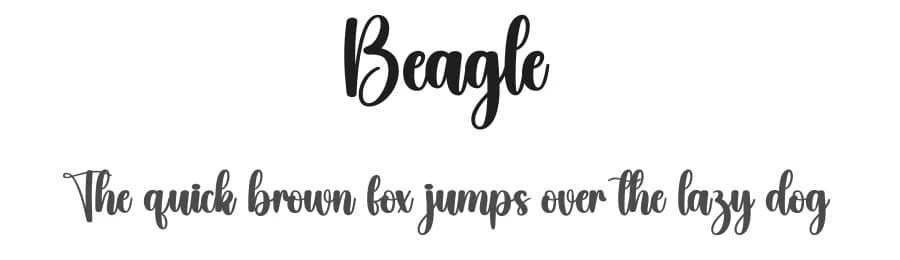 Beagle by Scratchones — Script Handwritten Font