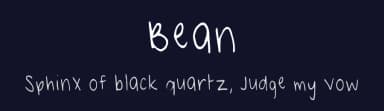 Bean by Nico Bauer — Script Handwritten Font — thumbnail 2