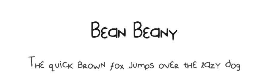 Bean Beany by N Fonts — Script Handwritten Font