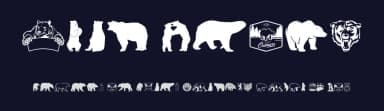 Bear Icons by Woodcutter — Dingbats Font — thumbnail 2