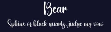Bear by Scratchones — Script Handwritten Font — thumbnail 2