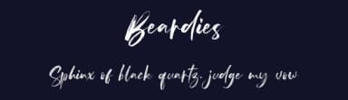 Beardies by Vz Type — Script Handwritten Font — thumbnail 2
