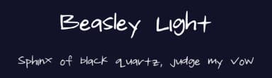 Beasley Light by Huntley-Rodgers — Script Handwritten Font — thumbnail 2