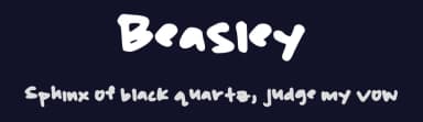 Beasley by Huntley-Rodgers — Script Handwritten Font — thumbnail 2