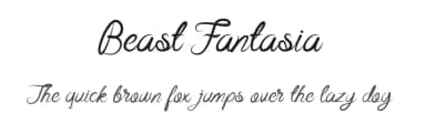 Beast Fantasia by Bories Bechker — Script Handwritten Font — thumbnail 1
