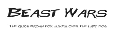 Beast Wars by Pixel Sagas — Script Handwritten Font — thumbnail 1