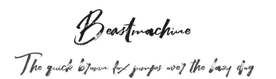 Beastmachine by Thirtypath — Script Handwritten Font