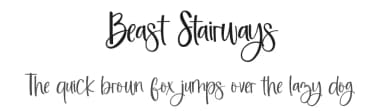 Beast Stairways by UI Creative — Script Handwritten Font — thumbnail 1