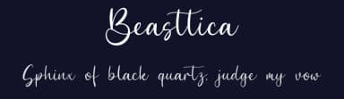 Beasttica by Qwrtype Foundry — Script Handwritten Font — thumbnail 2