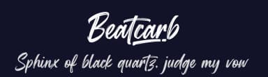 Beatcarb by Riyadh Rahman — Script Handwritten Font — thumbnail 2