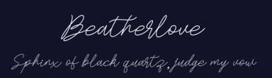Beatherlove by Mengulirpena — Script Handwritten Font — thumbnail 2