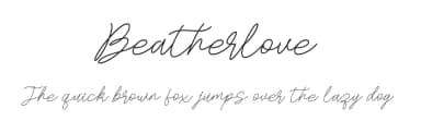Beatherlove by Mengulirpena — Script Handwritten Font — thumbnail 1