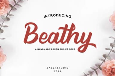 Beathy Font by Saber Studio — Script Handwritten Font — thumbnail 1