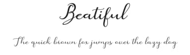Beatiful by Marwah Store — Script Handwritten Font — thumbnail 1