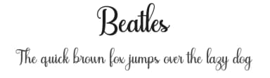 Beatles by Ronin Design — Script Handwritten Font — thumbnail 1