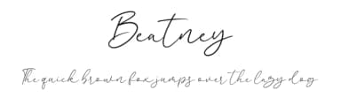 Beatney by Blankids — Script Handwritten Font — thumbnail 1