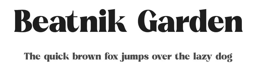 Beatnik Garden by Letterena Studios — Serif Font