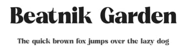 Beatnik Garden by Letterena Studios — Serif Font — thumbnail 1