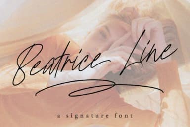 Beatrice Line Font by TempCraft — Script Handwritten Font — thumbnail 1