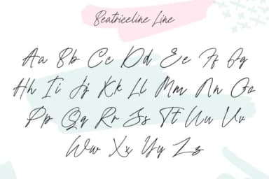 Beatrice Line Font by TempCraft — Script Handwritten Font — thumbnail 7