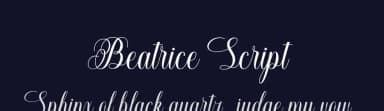 Beatrice Script by Riza Haitami — Script Handwritten Font — thumbnail 2