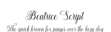 Beatrice Script by Riza Haitami — Script Handwritten Font — thumbnail 1