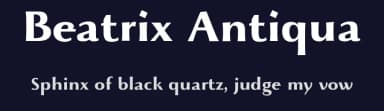 Beatrix Antiqua by Zetafonts — Sans Serif Font — thumbnail 2
