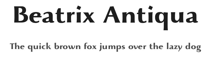Beatrix Antiqua by Zetafonts — Sans Serif Font