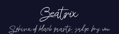 Beatrix by adi widyantoro — Script Handwritten Font — thumbnail 2