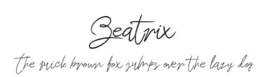 Beatrix by adi widyantoro — Script Handwritten Font — thumbnail 1