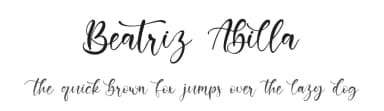 Beatriz Abilla by Kong Font — Script Handwritten Font — thumbnail 1