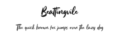 Beattingvile by Garisman Studio — Script Handwritten Font — thumbnail 1