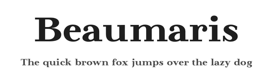 Beaumaris by Roland Huse Design — Serif Font