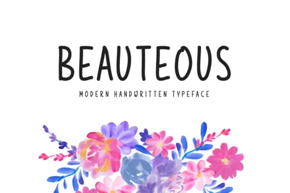 Beauteous Font by Shattered Notion — Sans Serif Font — preview 1