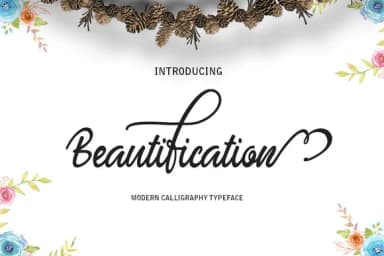 Beautification Font by Alqawoms — Script Handwritten Font — thumbnail 1