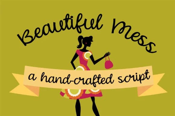 Beautiful Mess Font by Illustration Ink — Script Handwritten Font