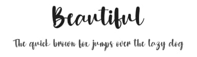 Beautiful by Scratchones — Script Handwritten Font — thumbnail 1