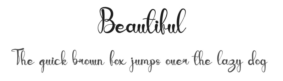 Beautiful by Design Vector10 — Script Handwritten Font — preview 1