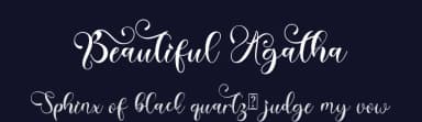Beautiful Agatha by Yoga Letter — Script Handwritten Font — thumbnail 2