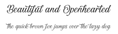 Beautiful and Openhearted by Cat.B — Script Handwritten Font — thumbnail 1