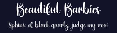 Beautiful Barbies by Scratchones — Script Handwritten Font — thumbnail 2