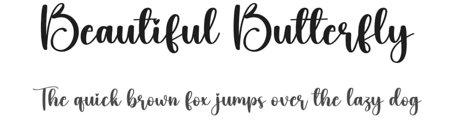 Beautiful Butterfly by Scratchones — Script Handwritten Font