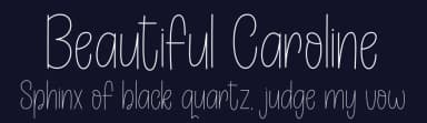 Beautiful Caroline by Hamzah Muhamad Ihsan — Script Handwritten Font — thumbnail 2