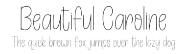 Beautiful Caroline by Hamzah Muhamad Ihsan — Script Handwritten Font — thumbnail 1