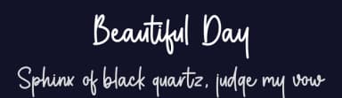 Beautiful Day by Graphix Line Studio — Script Handwritten Font — thumbnail 2