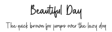 Beautiful Day by Graphix Line Studio — Script Handwritten Font — thumbnail 1