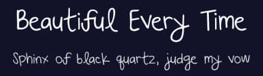 Beautiful Every Time by Kimberly Geswein — Script Handwritten Font — thumbnail 2